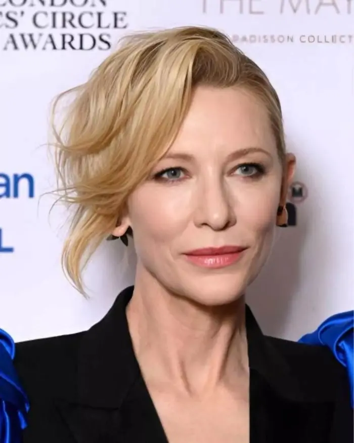 Cate Blanchett aux yeux enfoncés