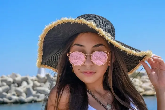 Lunettes de soleil à revêtement miroir