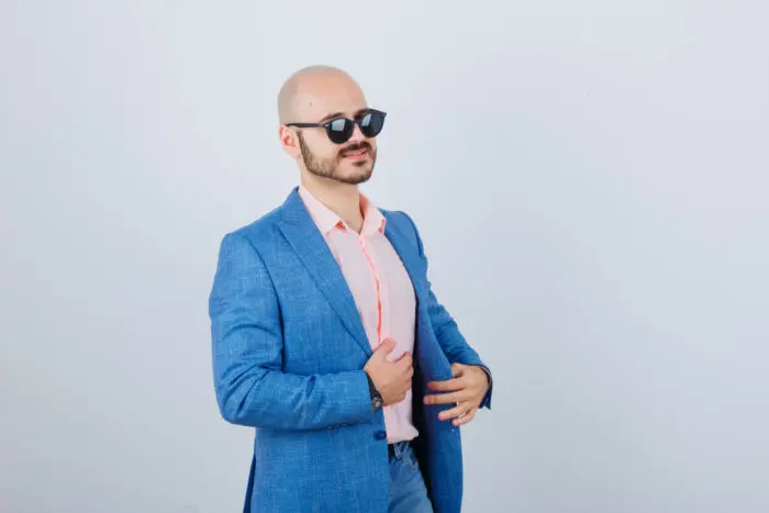 Lunettes de soleil pour hommes chauves